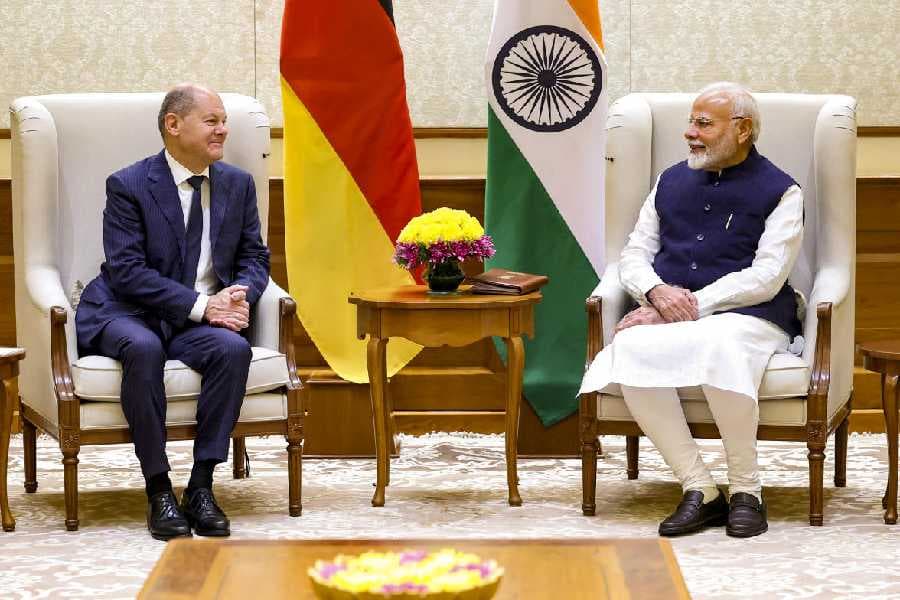 Germany’s Chancellor Olaf Scholz and India’s PM Narendra Modi Discuss  in New Delhi